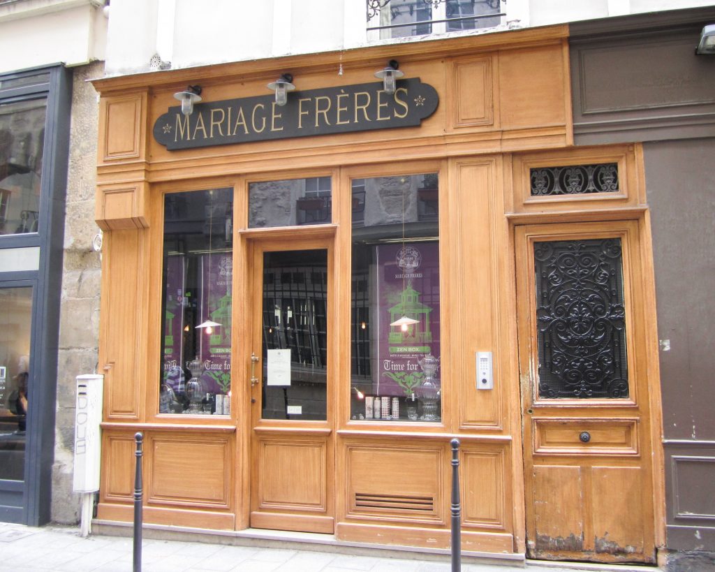 Mariage Freres, on 30 Rue du Bourg Tibourg in Paris